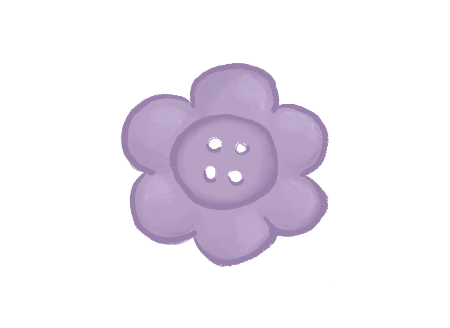 Flower Shaped button